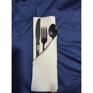 Frette Pezzi TABLE NAPKINS 22" X 22" Ivory Half Tone New Open Package Pack of 20